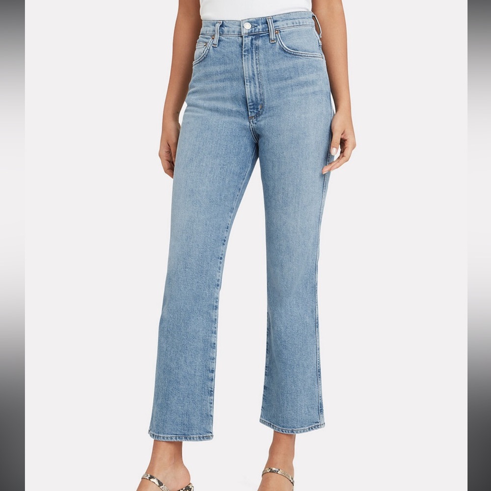 Agolde Classic Blue Straight Leg Jeans